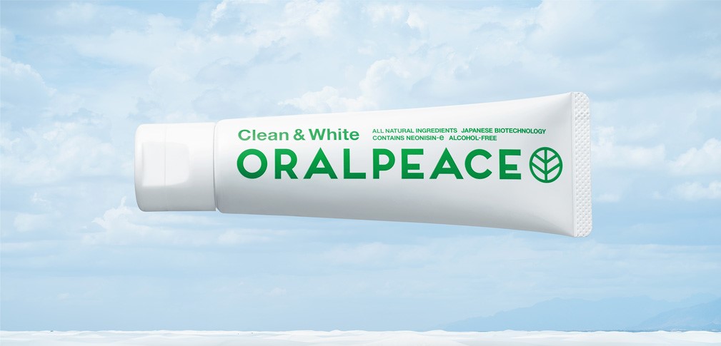 ORALPEACE is made with the ingredients originating from natural and edible raw materials, derived from plant food, 100% water- and plant-derived ingredients. (via oralpeace.com)