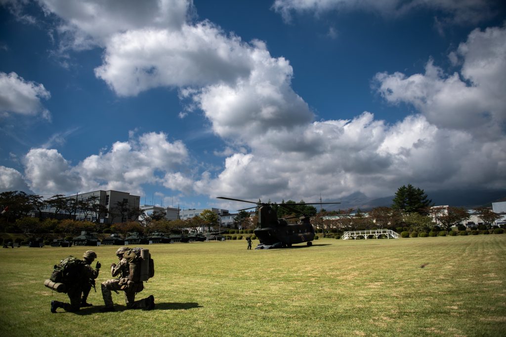 The exercises, conducted on one of Japan's uninhabited outlying islands, will focus on providing relief efforts during a natural disaster (AFP)