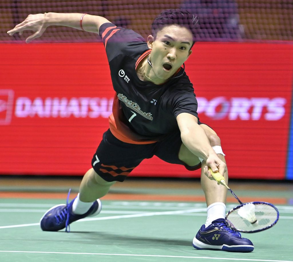 Momota came from behind to beat world number 11 Kanta Tsuneyama 18-21, 21-12, 21-17 in Tokyo, marking a successful return from the accident that left him fearing his career might be over after fracturing an eye socket. (AFP)