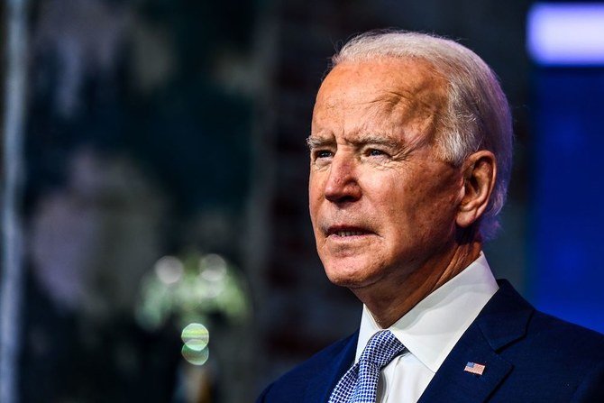 Joe Biden, who defeated Trump at the ballot box last month, said during campaigning that he did not support the lifting of sanctions but intended to offer Iran a “credible path back to diplomacy.” (AFP/File Photo)