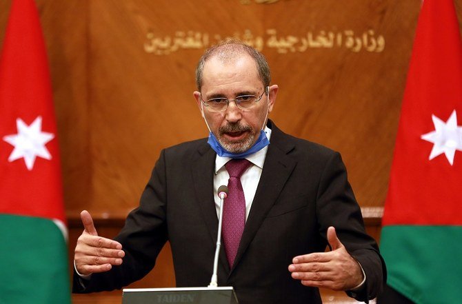 Safadi said Israel should stop provocations in the Al-Aqsa Mosque in Jerusalem. (File/AFP)