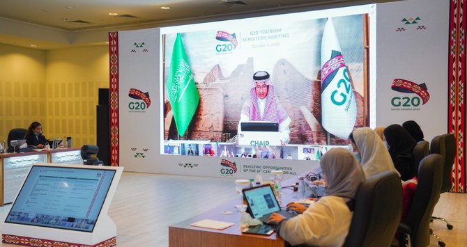 Tourism ministers meet during the G20 summit in Riyadh. (SPA)