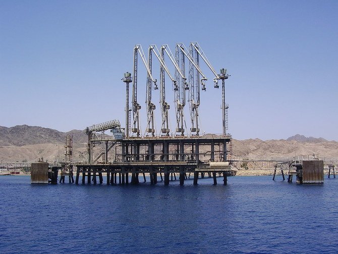 An oil jetty at Eilat on the Red Sea. (Wikimedia Commons)
