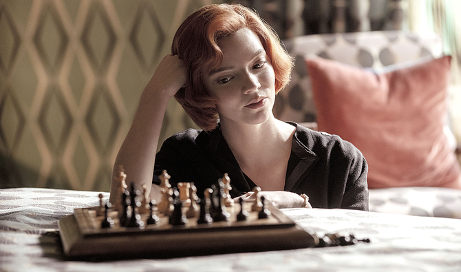 Anya Taylor-Joy as Beth Harmon in The Queen’s Gambit. (Phil Bray/Netflix)