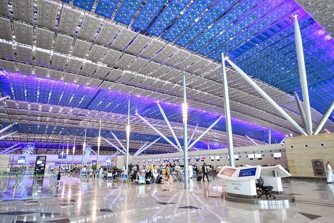 This picture taken on December 12, 2019 shows a view of a check-in area at a terminal in Saudi Arabia's King Abdulaziz International Airport in Jeddah. (File/AFP)
