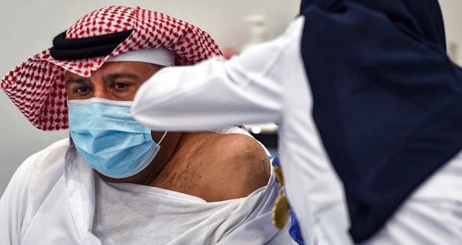 And government officials urged citizens to register via the Sehaty app for vaccination against the virus. (AFP)