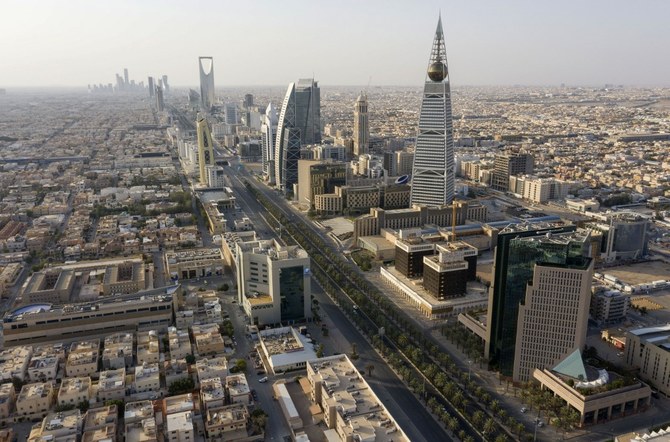 Aerial view of a deserted highway due to the COVID-19 pandemic, on the first day of the Eid al-Fitr feast marking the end of the Muslim holy month of Ramadan, in Riyadh, on May 24, 2020. (File/AFP)