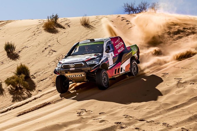 Yazeed Al-Rajhi during the Hail Baja 1. (Supplied)