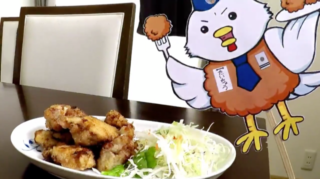 The ASDF has promoted its original karaage, competing with the MSDF's traditional curry dish, inherited from the now-defunct Imperial Japanese Navy. (Screengrab)