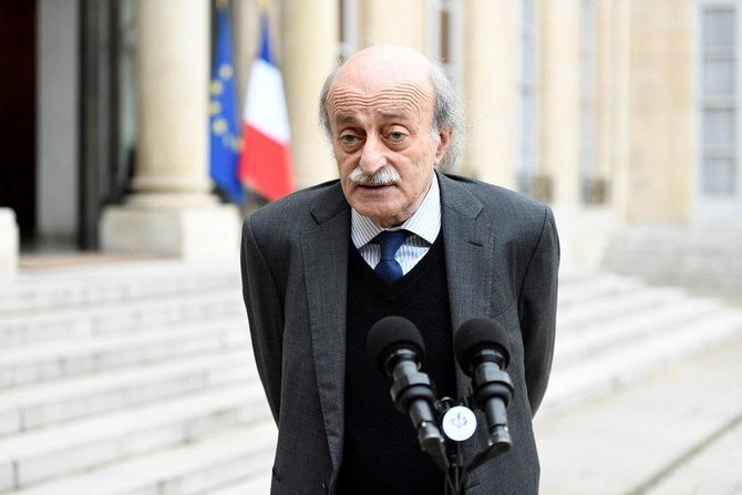 Walid Jumblatt, Lebanon’s dominant Druze politician. (File/AFP)