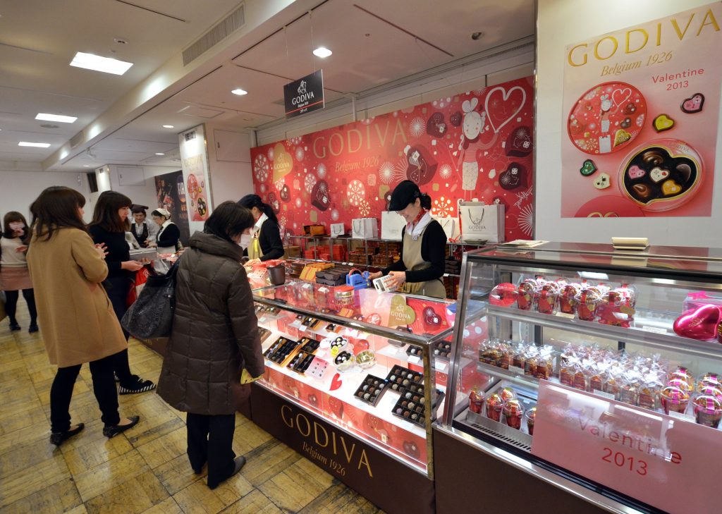 Online chocolate sales for Valentine's Day have got off to a solid start as department stores are working to offset a decline in customer traffic following a resurgence in coronavirus cases. (AFP)
