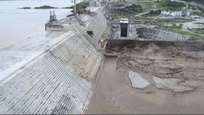 Egypt, Ethiopia and Sudan resumed their years-long negotiations Sunday over the controversial dam Ethiopia is building on the Blue Nile, officials said. (File/AFP)
