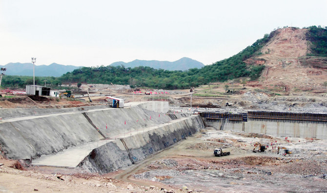 Ethiopia said the construction of the Renaissance Dam is 78 percent complete and indicated its commitment to conclude negotiations. (AP)