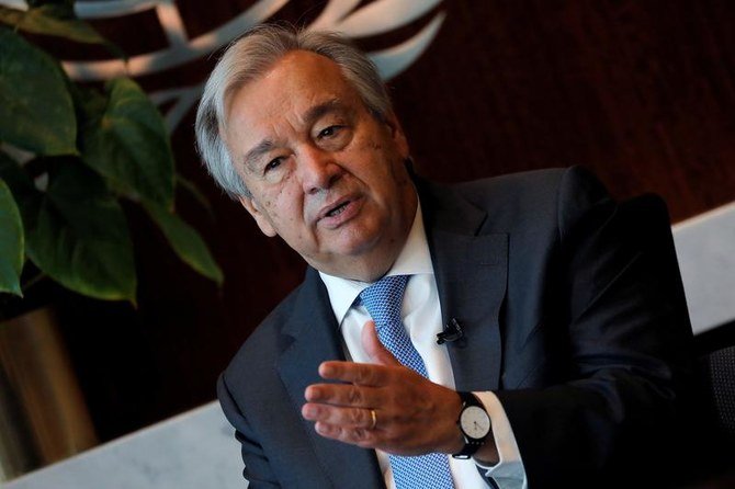 United Nations Secretary-General Antonio Guterres at U.N. headquarters in New York City, New York, U.S., September 14, 2020. (Reuters)