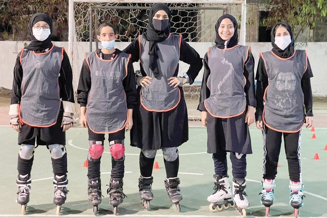 The Saudi Skating League had organized more than 60 local female tournaments. The players are aged between 13 and 35. The national team has 32 members. (Supplied)