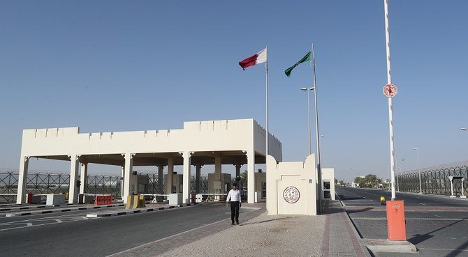 A file photo taken on June 23, 2017, shows a general view of the Qatari side of the Abu Samrah border crossing with Saudi Arabia. (File/AFP)