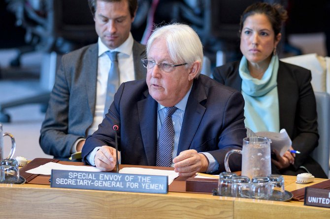 Martin Griffiths, the UN special envoy for Yemen. (AFP/File)