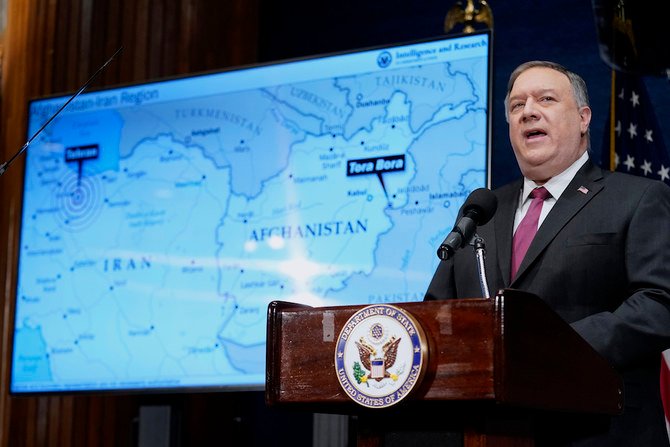US Secretary of State Mike Pompeo claimed that arch-enemy Iran has become a new “home base” for Al-Qaeda worse than Afghanistan. (AFP/File Photo)