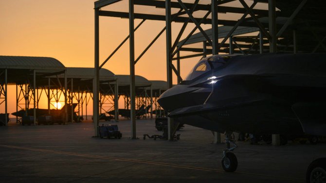 In this April 24, 2019 photo released by the US Air Force, an F-35A Lightning II fighter jet prepares to taxi and take off from Al-Dhafra Air Base in the United Arab Emirates. (AP file photo)