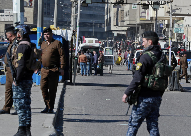 At least 32 people were killed and over 100 people wounded in the blasts on Thursday in Baghdad. (AP)