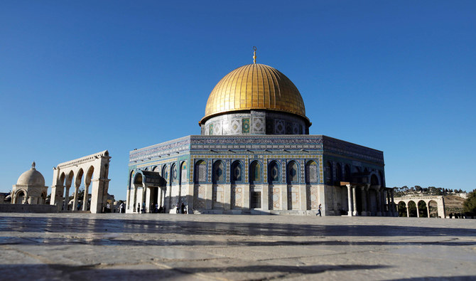 This picture shows the Dome of the Rock at the al-Aqsa mosque compound in the Jerusalem's Old City on July 27, 2018, after the site was reopened. (AFP)