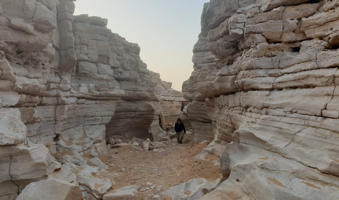 The hidden Mawan Valley is considered to be one of the most important archaeological sites in Saudi Arabia. (Photo by Saeed Al-Qarni and Tareq Mohammed)