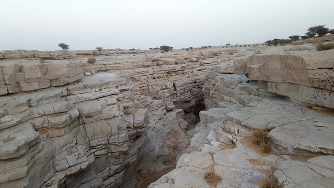 The hidden Mawan Valley is considered to be one of the most important archaeological sites in Saudi Arabia. (Photo by Saeed Al-Qarni and Tareq Mohammed)