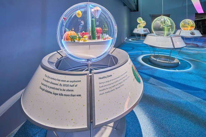 General view of the Sustainability pavilion exhibition interior at Expo 2020 site (Photo by Dany Eid/Expo 2020)