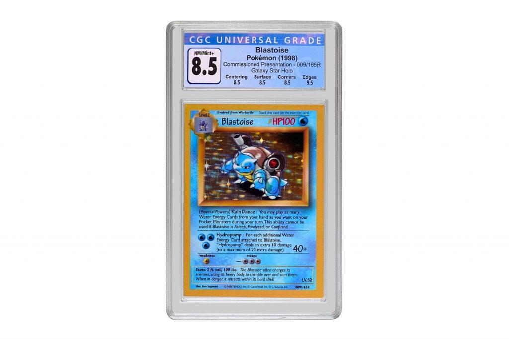 The Pokémon card was illustrated by the franchise’s primary character developer Ken Sugimori. (via Heritage Auctions)
