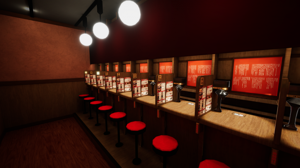 The virtual reality game also offers a well—rounded experience of being and working in the restaurant. (Tricol)