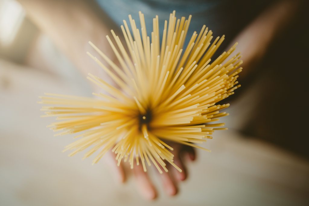 At supermarkets and other shops, sales of spaghetti have been expanding since March last year, when the coronavirus started to spread in Japan. (Shutterstock)