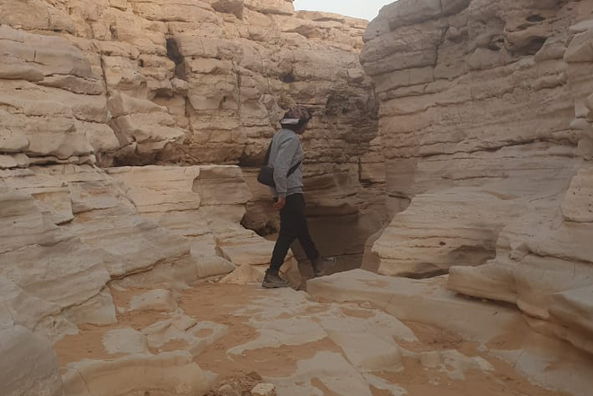 The hidden Mawan Valley is considered to be one of the most important archaeological sites in Saudi Arabia. (Photo by Saeed Al-Qarni and Tareq Mohammed)