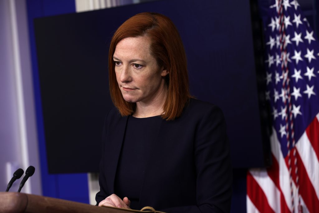 The U.S. government has not discussed whether the Tokyo Summer Games should be held or whether the United States will send its athletes to the events, according to Psaki. (AFP)