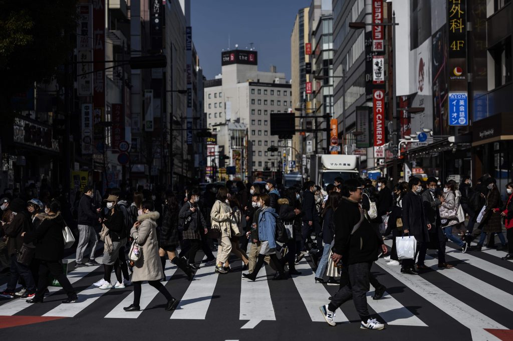 The margin of rise of the cumulative number of infection cases in Japan shrank from the previous week's 24,260. (AFP)