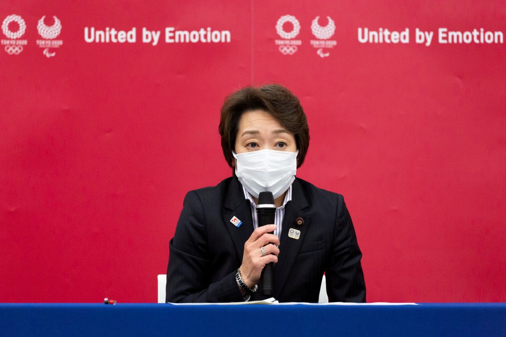 Seiko Hashimoto, president of the Tokyo 2020 Olympics Organising Committee, speaks during a news conference following the Tokyo 2020 Executive Board meeting, in Tokyo, Japan Feb. 18, 2021. (File photo/Reuters)