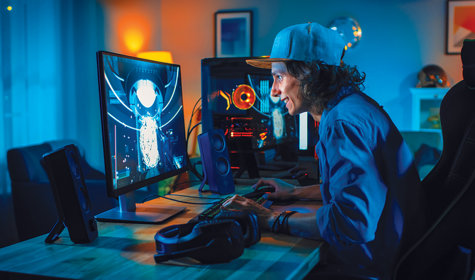 The survey showed a 10 percent rise in the number of gamers in the Kingdom, with women accounting for more than 40 percent of new gamers. (Shutterstock)