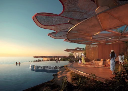 Backed by Saudi Arabia’s sovereign wealth fund, the Public Investment Fund (PIF), and part of the flagship development the Red Sea Project, Coral Bloom has been designed by the world-renowned British architectural firm Foster + Partners. (Supplied)