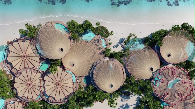 Backed by Saudi Arabia’s sovereign wealth fund, the Public Investment Fund (PIF), and part of the flagship development the Red Sea Project, Coral Bloom has been designed by the world-renowned British architectural firm Foster + Partners. (Supplied)