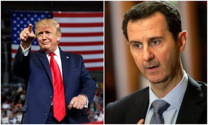 Donald Trump was convinced by an adviser to step back from assassinating Syrian President Bashar al-Assad. (AP/AFP/File Photos)