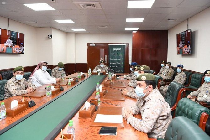 Officials from Saudi Arabia’s Ministry of Defense held a meeting to review plans to vaccinate its employees against COVID-19 on Wednesday, Feb. 17,2021.