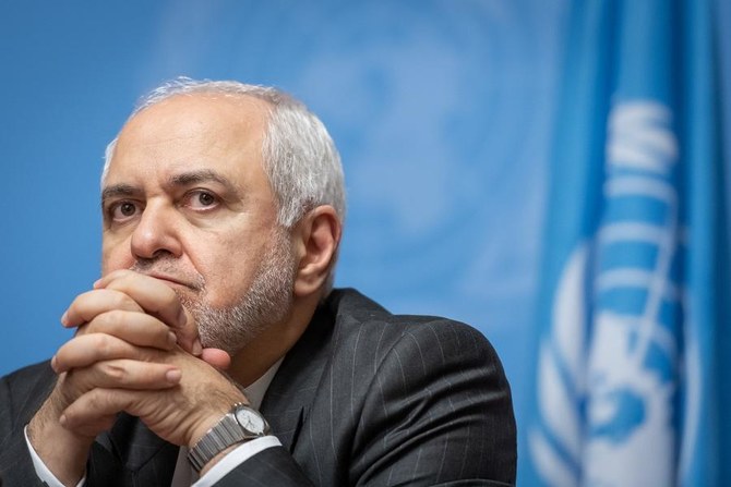 Foreign Minister Mohammad Javad Zarif tweeted that Iran would “immediately reverse” its retaliatory measures if the US “unconditionally & effectively” lifts “all sanctions imposed, re-imposed or re-labelled by Trump.” (File/AFP)
