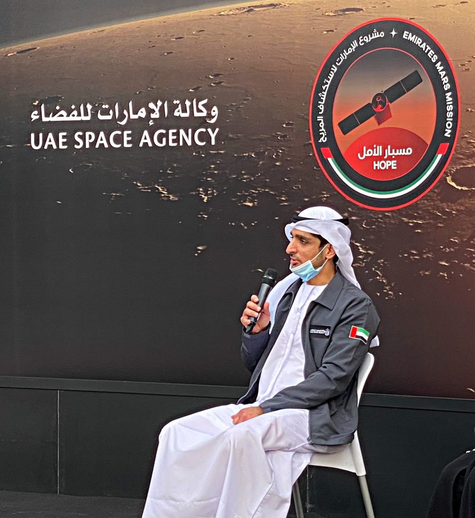 Omran Sharaf, project manager at the MBRSC at the Mohammed bin Rashid Space Center, Feb. 10, 2021. (ANJP Photo)