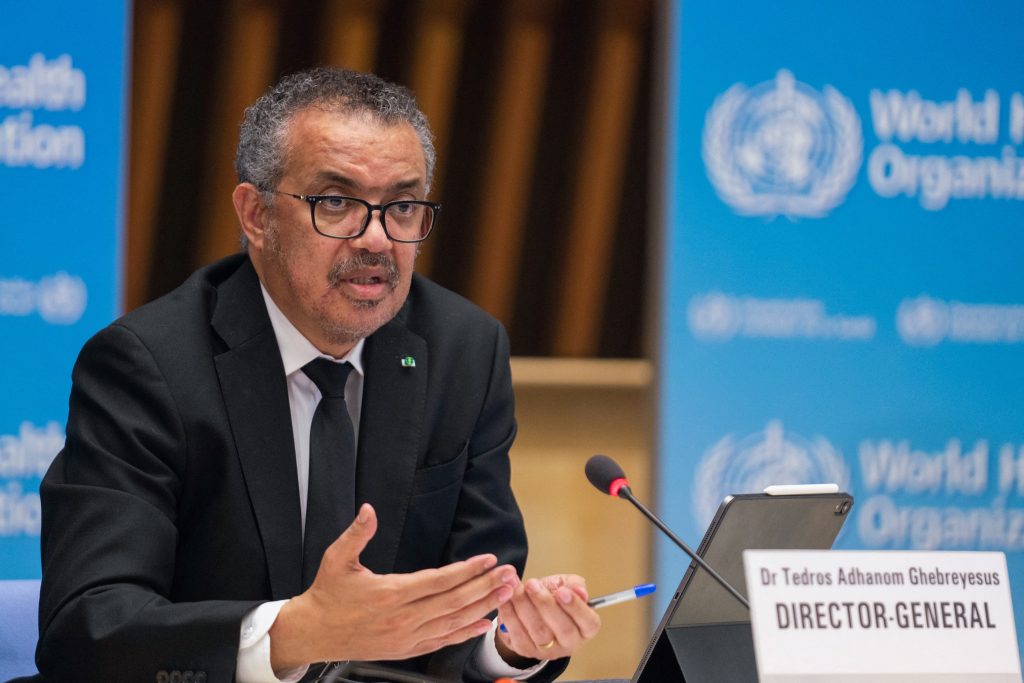 WHO Director-General Tedros Adhanom Ghebreyesus said, 