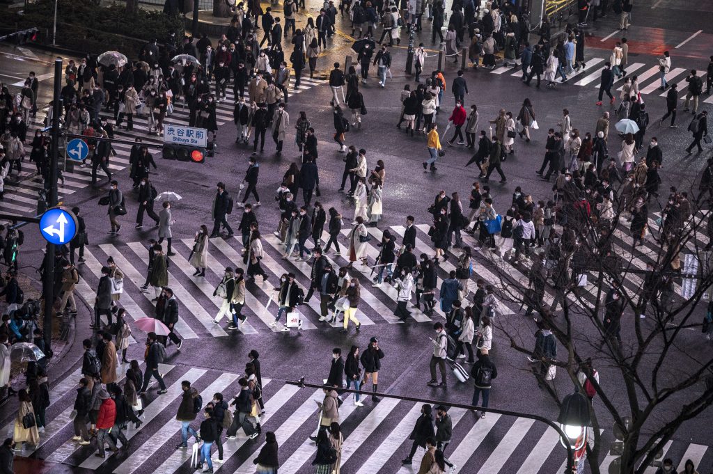 Japan's real GDP in October-December, which posted the double-digit increase, came to 541 trillion yen on an annualized basis, coming below the latest peak of 559 trillion yen posted in July-September 2019. (AFP)