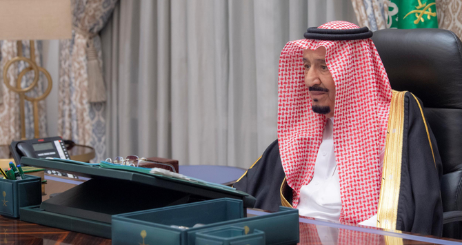 The comments came on Tuesday, during the weekly meeting of the Saudi cabinet chaired by King Salman. (SPA)