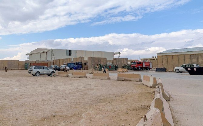 A file photo shows a view inside Ain al-Asad military airbase housing US and other foreign troops in the western Iraqi province of Anbar. (AFP)