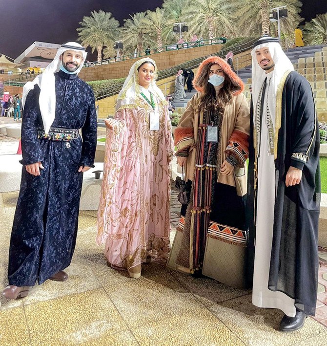 The Saudi Cup showcased traditional outfits, with the Ministry of Culture’s fashion commission encouraging a dress code that required racegoers to highlight their heritage. (Supplied)