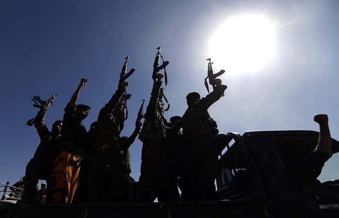 Al-Eryani urged the international community and the United Nations to avoid wasting more time and efforts in convincing the militia to reach peace. (File/AFP)