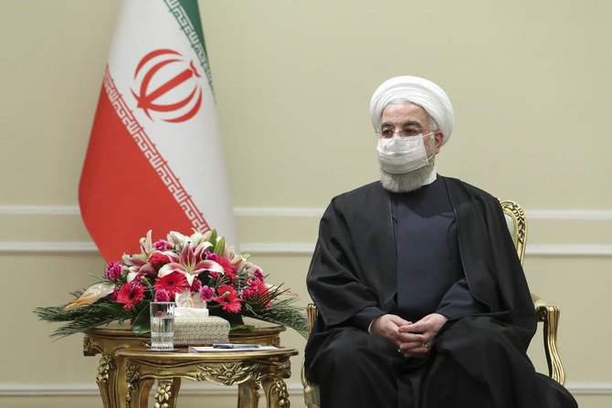 Iranian President Hassan Rouhani criticized the European signatories of the historic nuclear deal for what he said was their inaction on their commitments to the agreement. (Iranian Presidency Office via AP)
