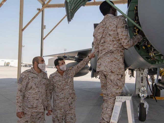 The Royal Saudi Air Force participates in Desert Flag 2021 exercises in UAE with a number of friendly countries. (SPA)
